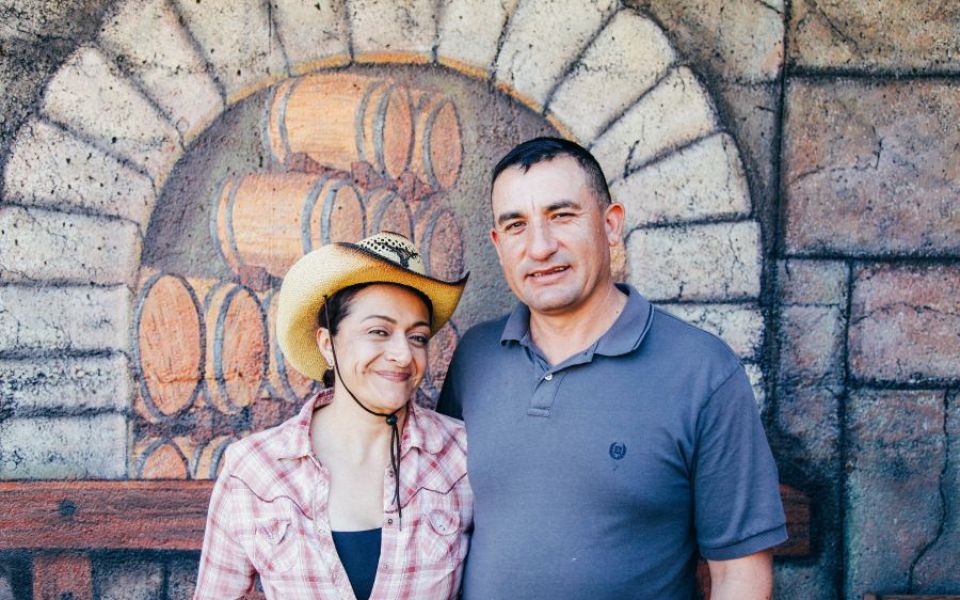 A dynamic duo - Vineyard Manager, Carlos Romero, and Tasting Room Associate, Monica Macias