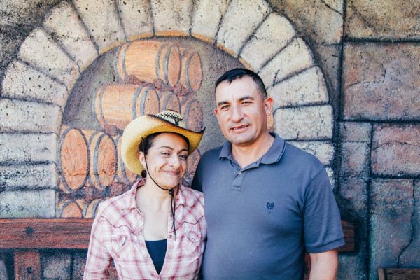 A dynamic duo - Vineyard Manager, Carlos Romero, and Tasting Room Associate, Monica Macias